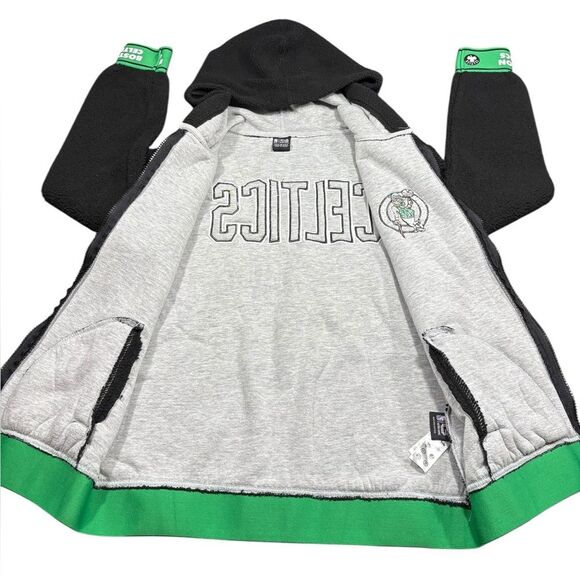 Authentic Ultra GAME Boston Celtics Embroidered  Lettering Hoodie Womens Medium - Picture 3 of 12